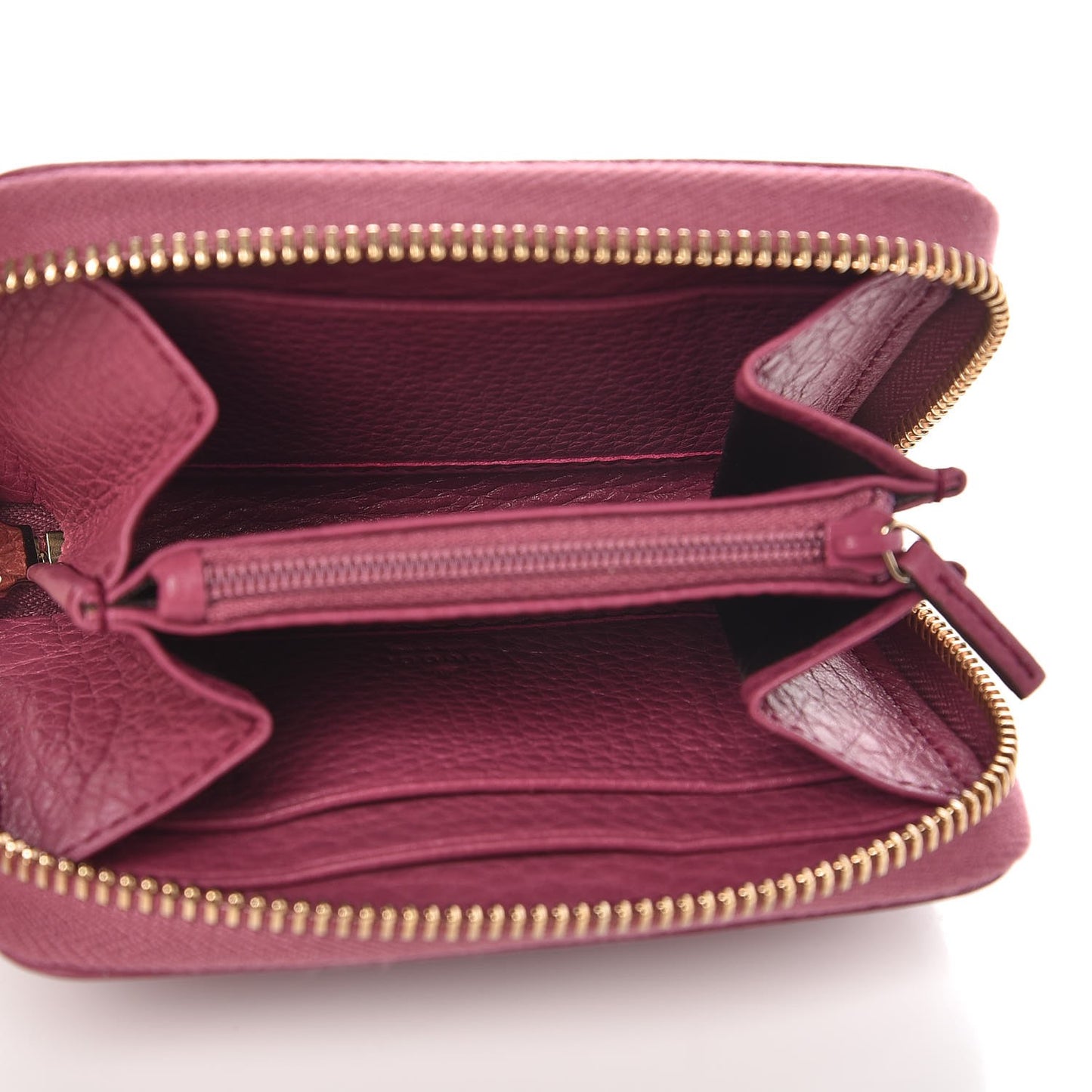 Pebbled Calfskin Soho Compact Disco Zip Around Wallet Peonia Flower