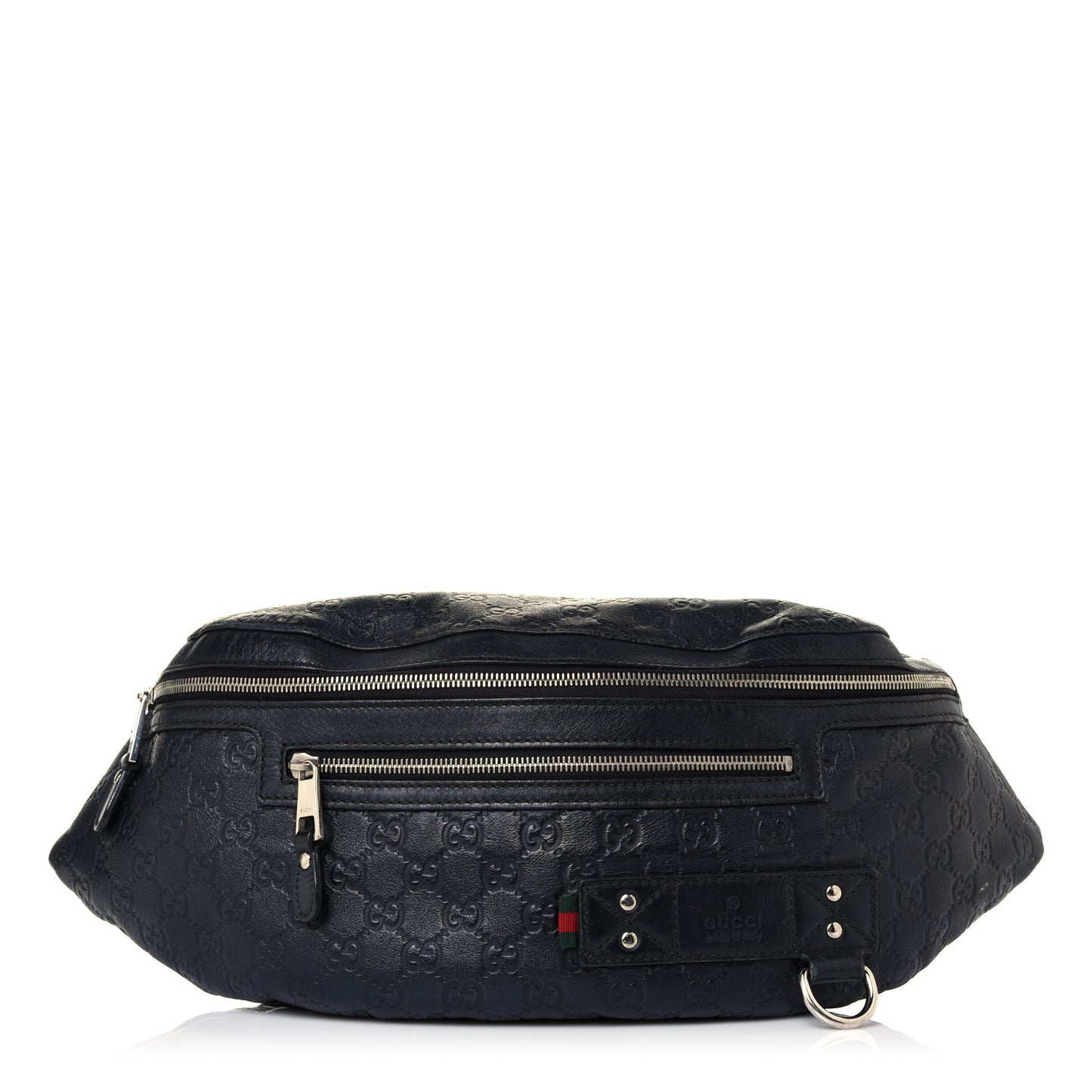 Guccissima Web Belt Bag Black