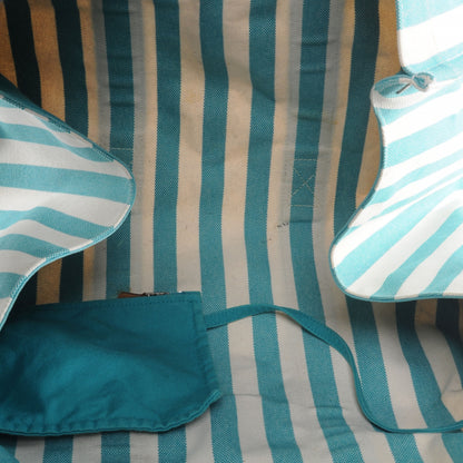 Hermes Toile Striped Cannes GM Beach Tote 5 of 9
