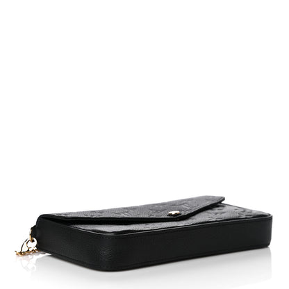 Louis Vuitton Empreinte Pochette Felicie Chain Wallet Black 10 of 17