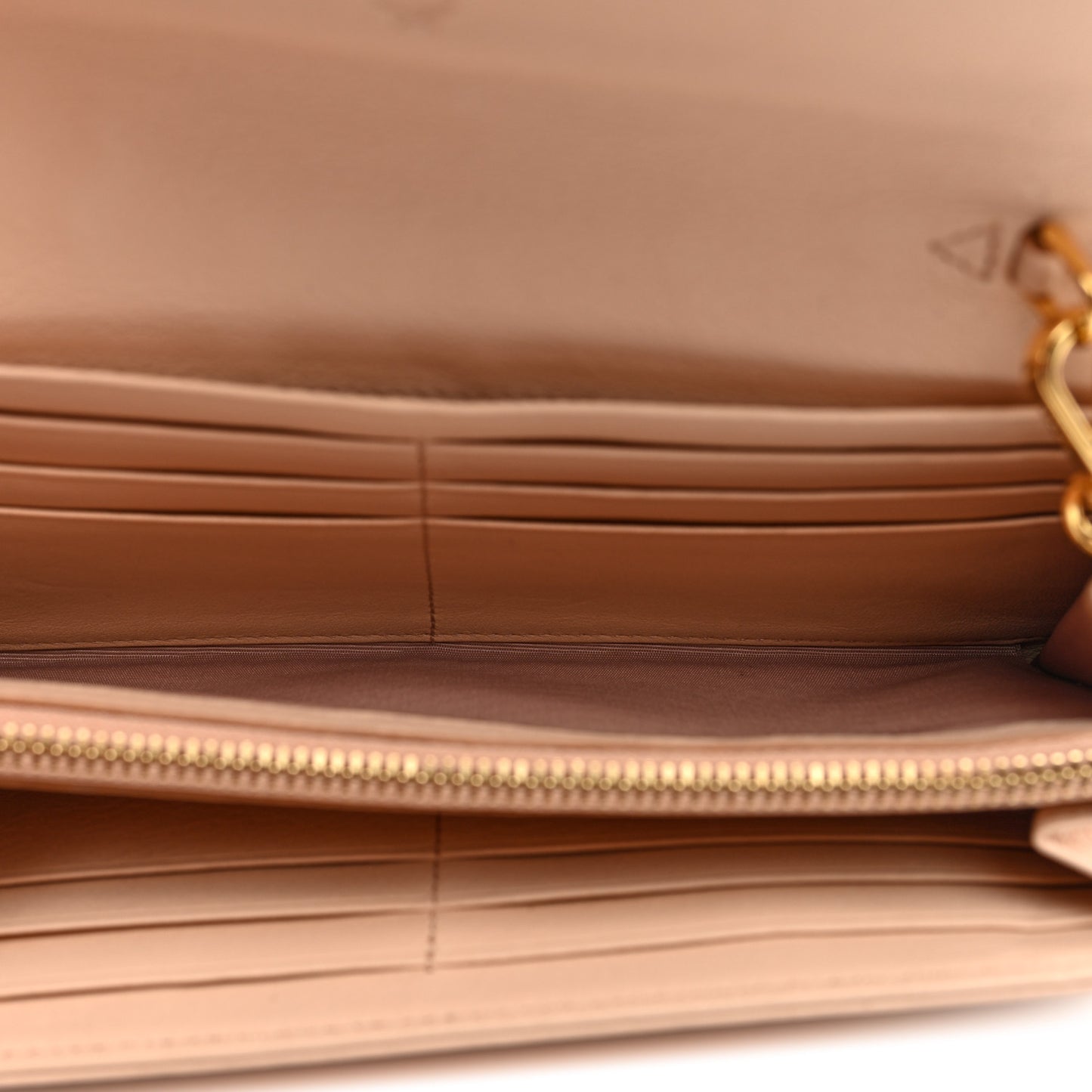 Calfskin Ottomar Large Patricia Wallet On Chain Cognac