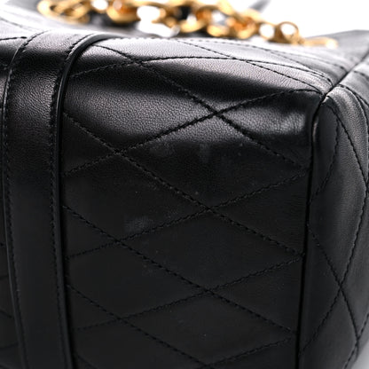 Saint Laurent Lambskin Quilted Mini Le Maillon Bucket Bag Black 12 of 12