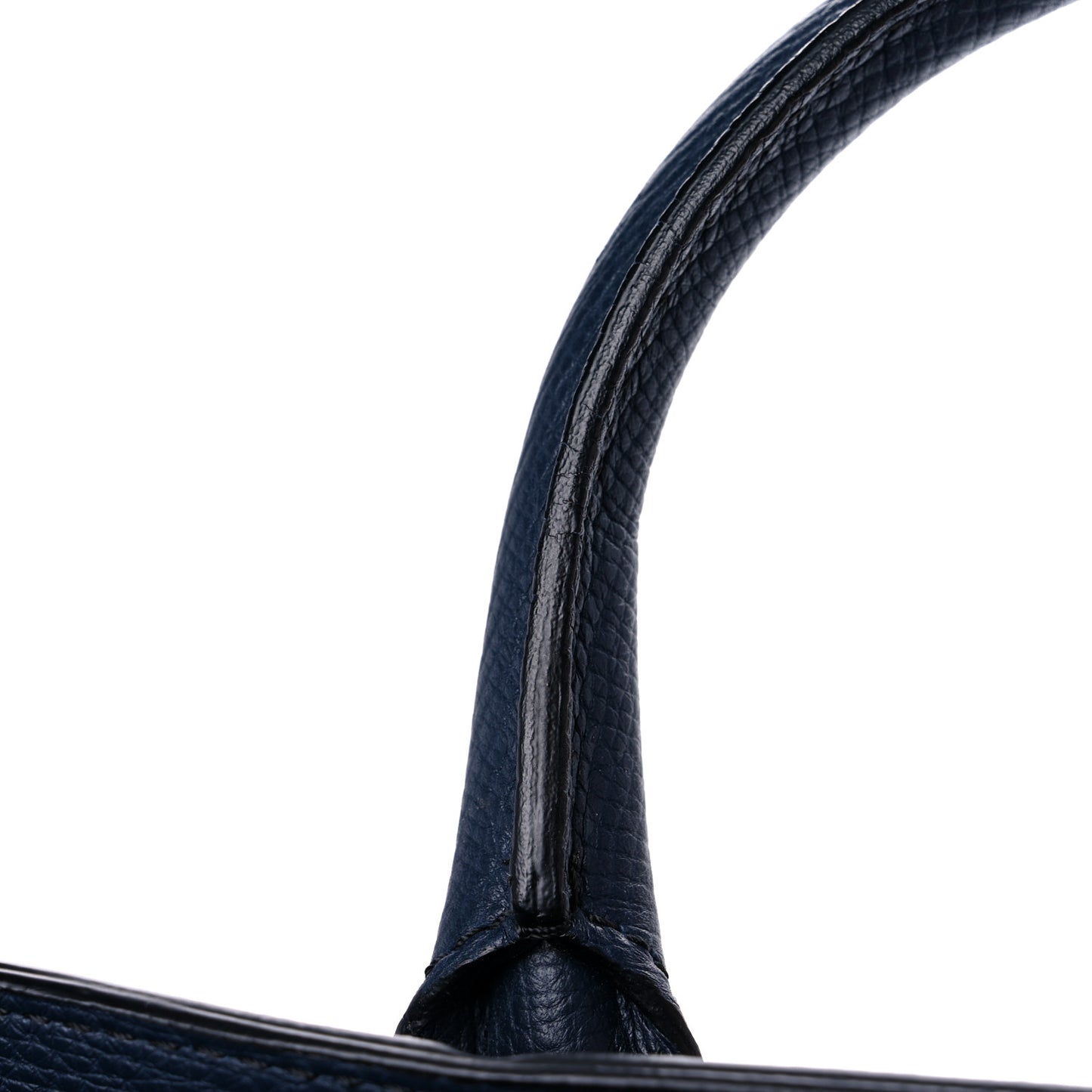 Derby Calfskin House Check Medium Banner Tote Ink Blue
