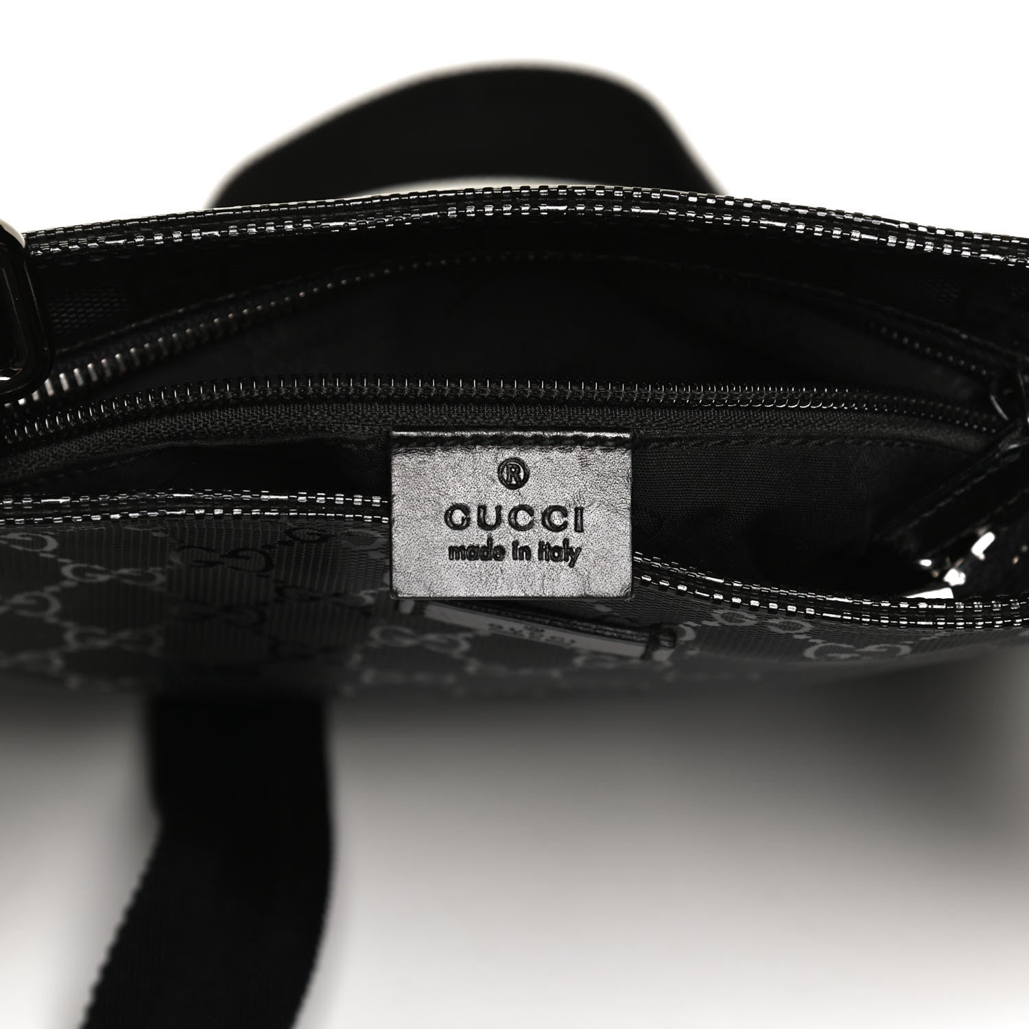 Gucci Imprime Monogram Small Flat Messenger Bag Black 5 of 12