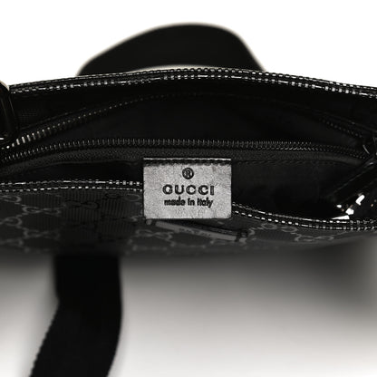 Gucci Imprime Monogram Small Flat Messenger Bag Black 5 of 12