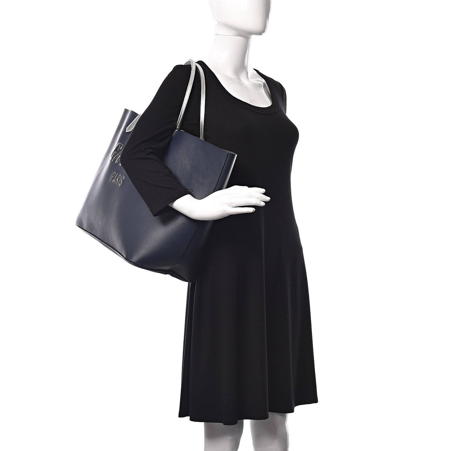 Givenchy Calfskin Large Antigona Tote Night Blue Silver 2 of 12