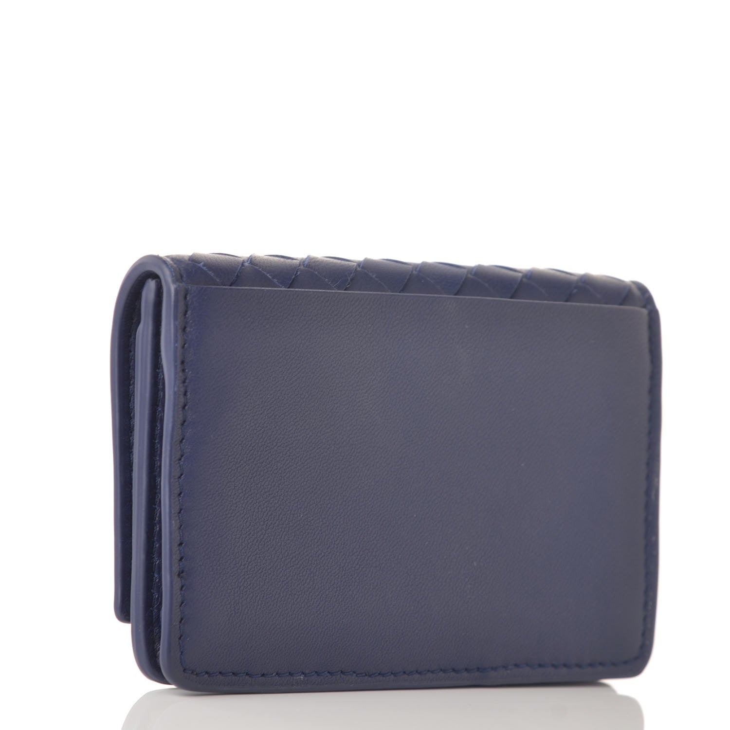 Bottega Veneta Nappa Intrecciato Card Holder Atlantic 3 of 8