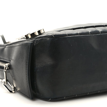 Chanel Lambskin Vertical Quilted Mademoiselle Small Camera Case Black 9 of 11