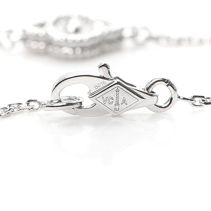 Van Cleef & Arpels 18K White Gold Diamond Sweet Alhambra Bracelet 4 of 8