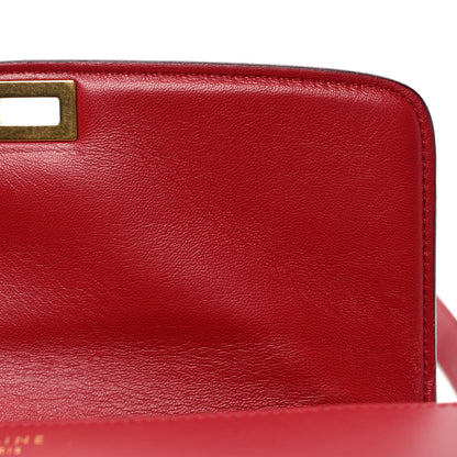 Celine Box Calfskin Medium Classic Box Flap Bag Red 11 of 11