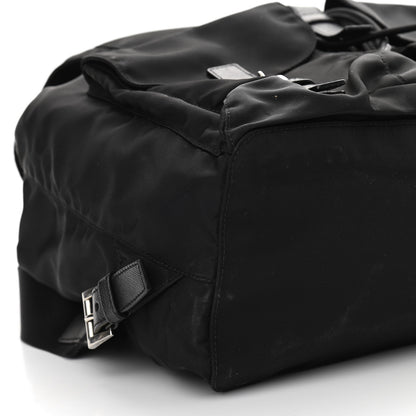 Prada Tessuto Nylon Saffiano Medium Backpack Black 8 of 9