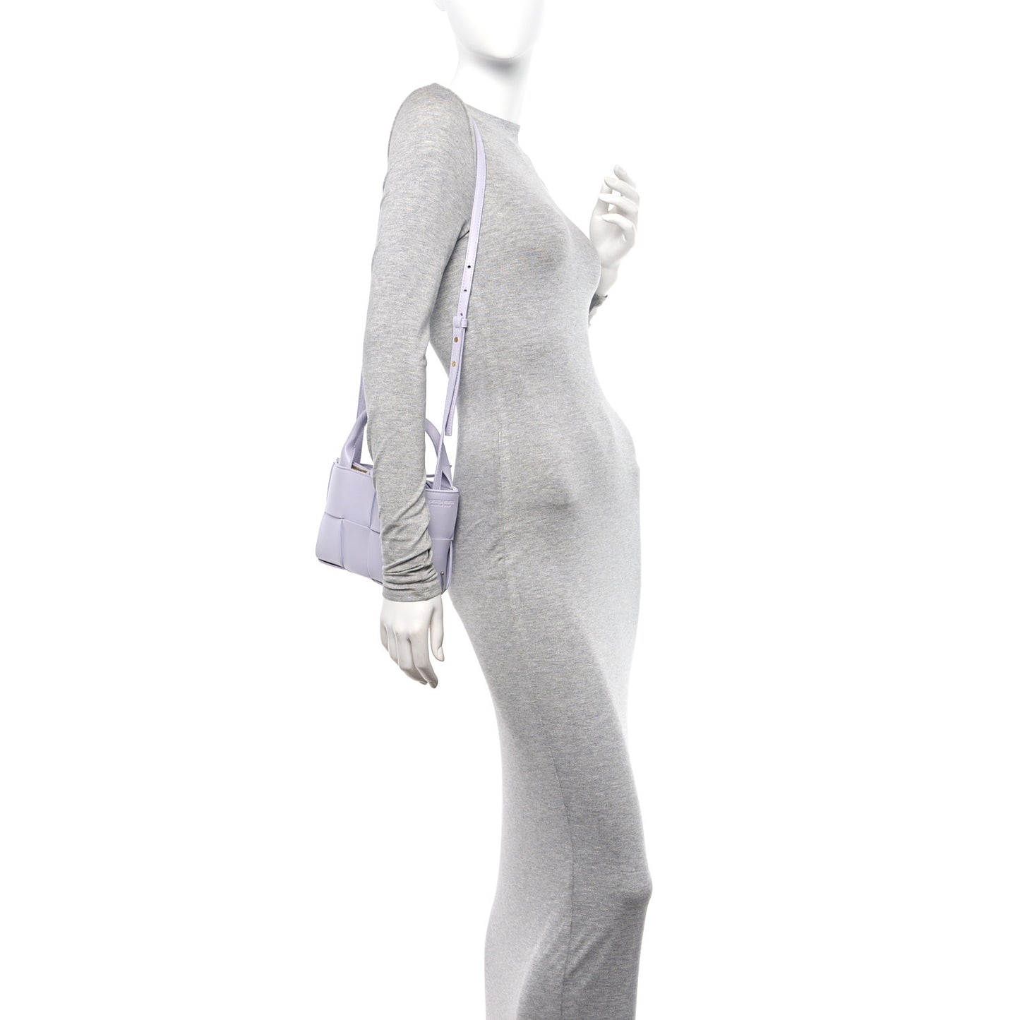 Calfskin Maxi Intreccio Candy Arco Tote Mirth Washed