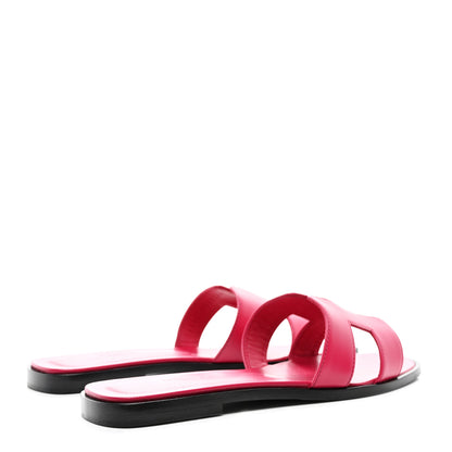 Hermes Box Oran Sandals 39 Rose Extreme 4 of 9