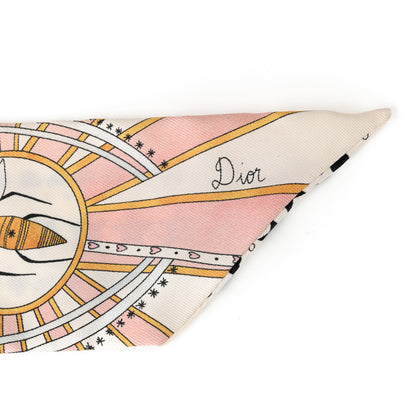 Christian Dior Silk High Priestess Tarot Mitzah Scarf Off White 2 of 3
