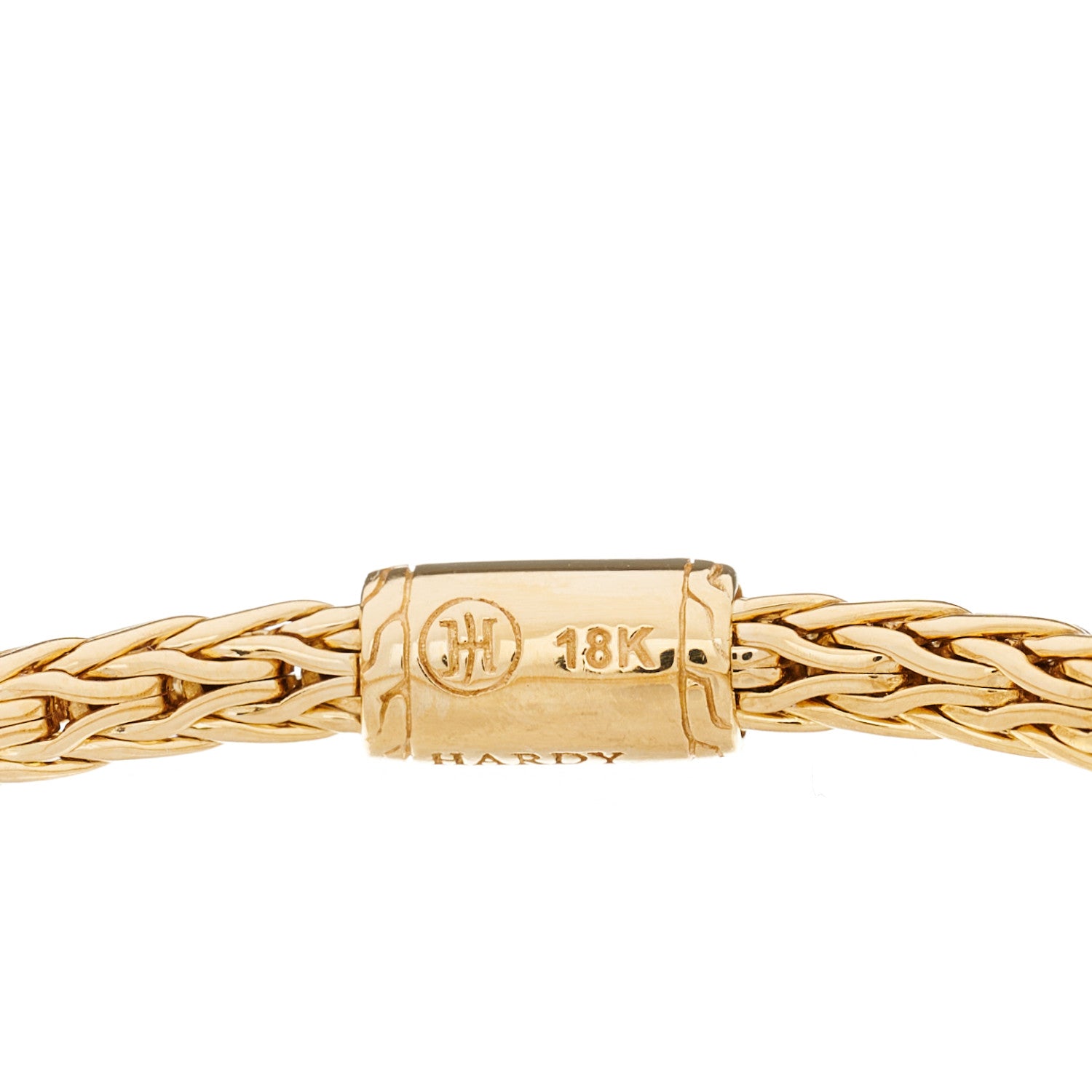 John Hardy 18K Yellow Gold Diamond 3.5mm Classic Chain Bracelet 3 of 4