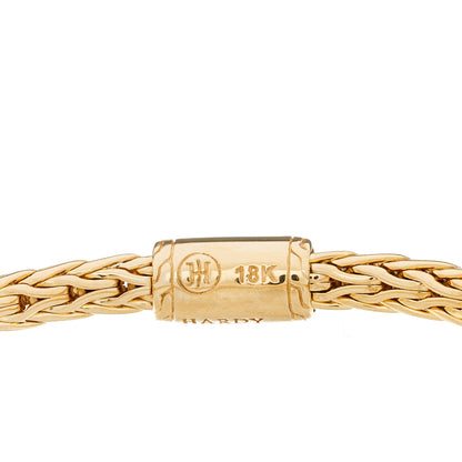 John Hardy 18K Yellow Gold Diamond 3.5mm Classic Chain Bracelet 3 of 4