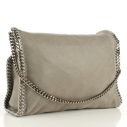 Stella McCartney Shaggy Deer Falabella Fold Over Tote Light Grey 3 of 7
