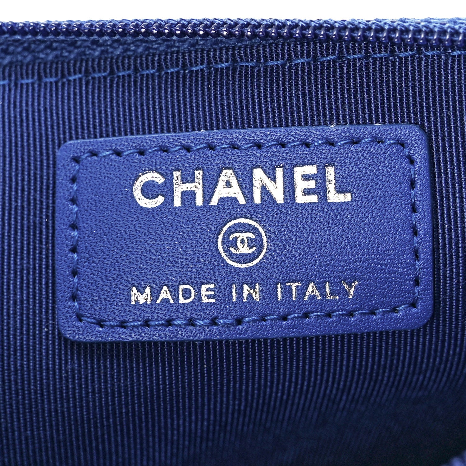 Chanel Patent Calfskin Quilted Flap Clutch Wallet Blue 13 of 17