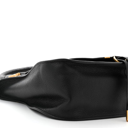 Chloe Calfskin Braided Medium Marcie Double Carry Black 9 of 10