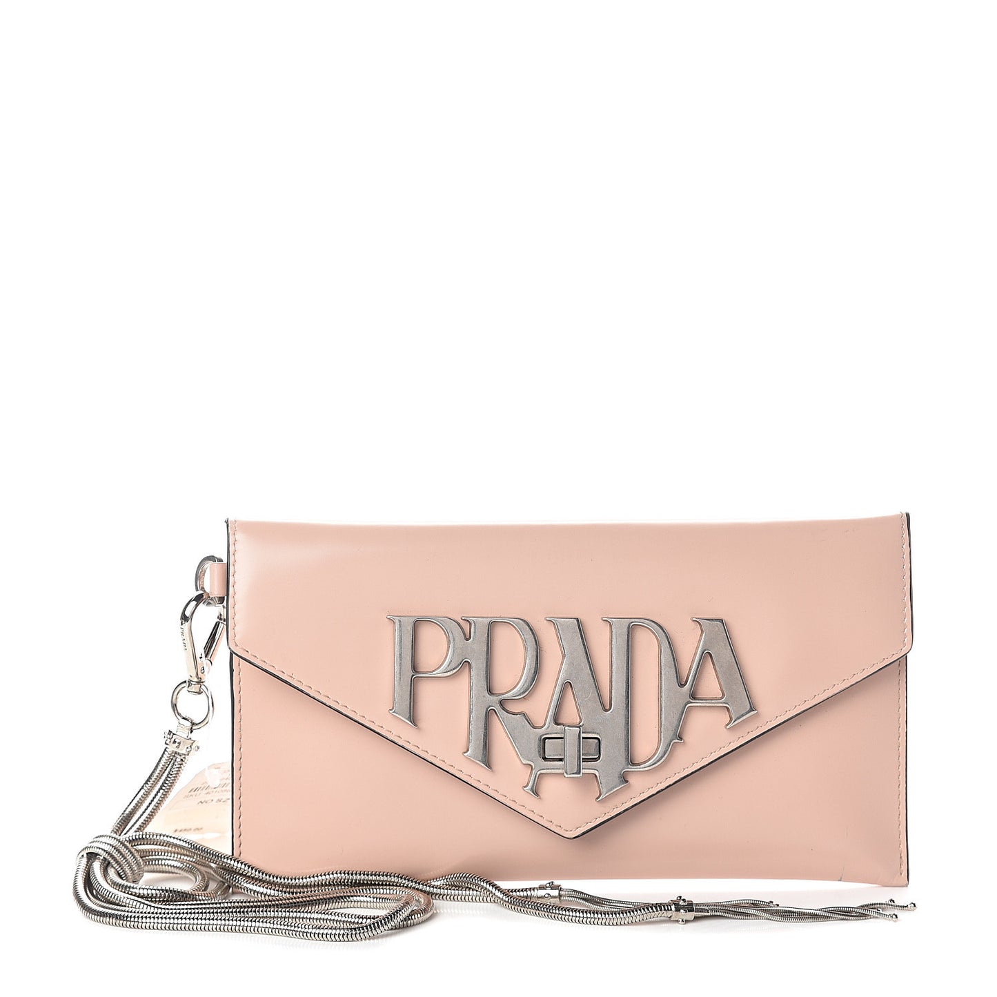 Spazzolato Logo Wristlet Pesca