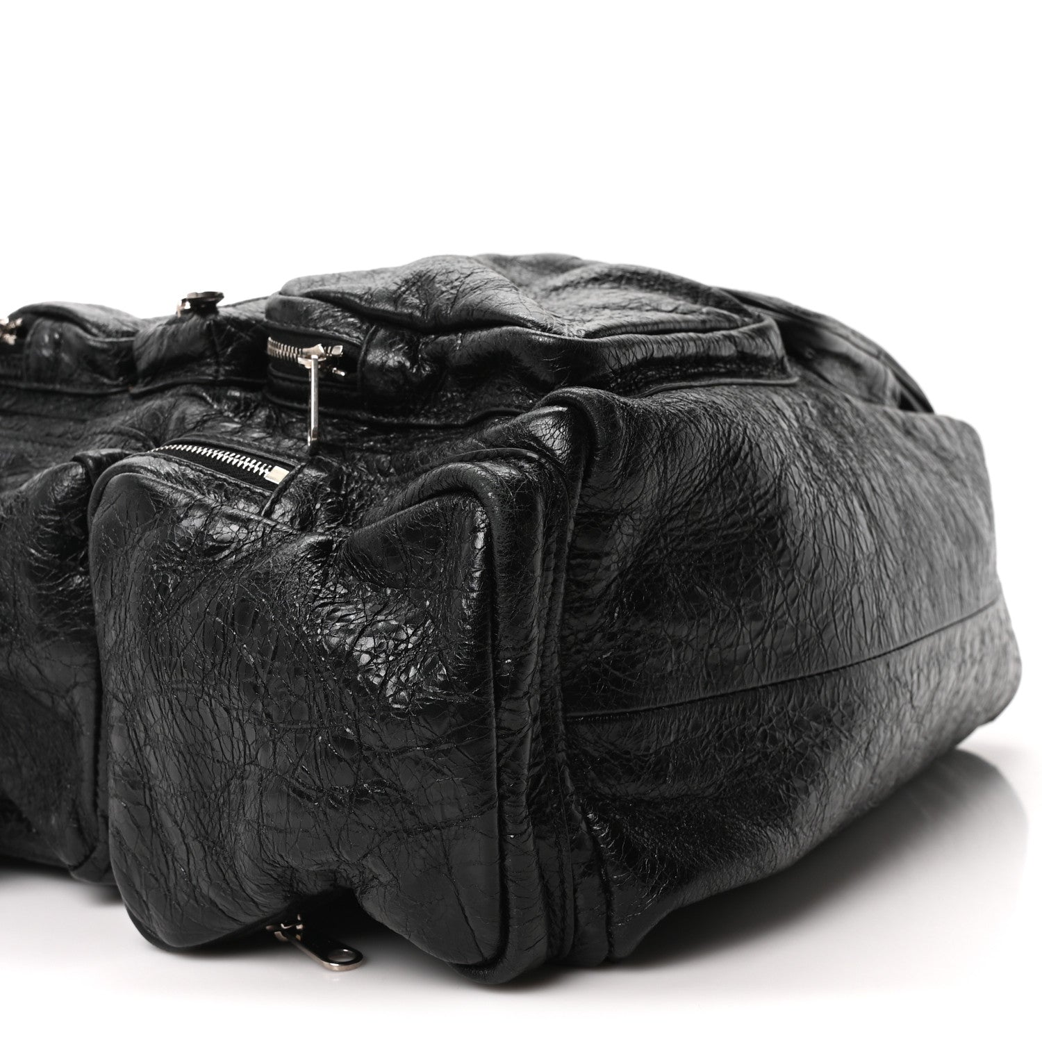 Balenciaga Agneau Arena Superbusy Large Sling Zip Shoulder Bag Black 8 of 9