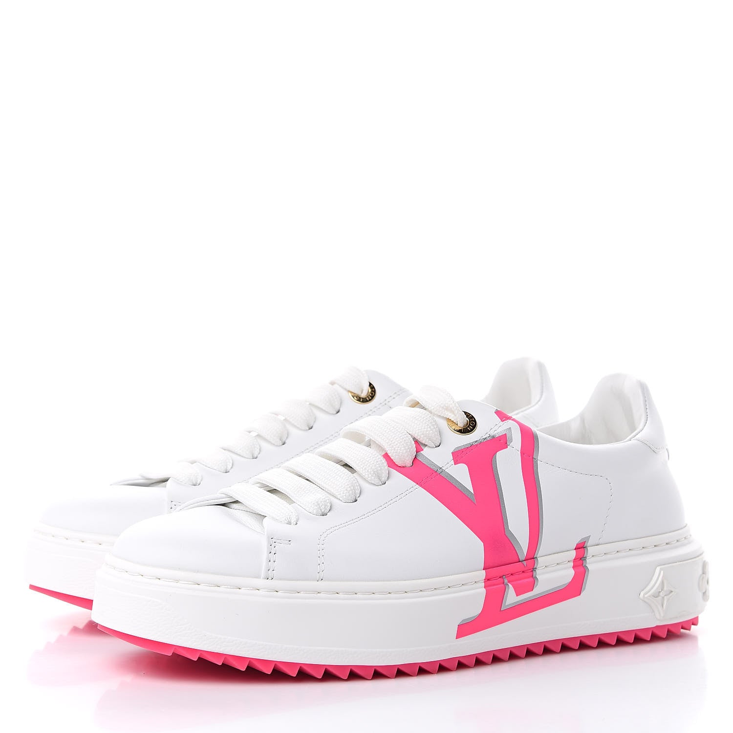 Louis Vuitton Monogram Time Out Sneakers 40 White Rose 3 of 10