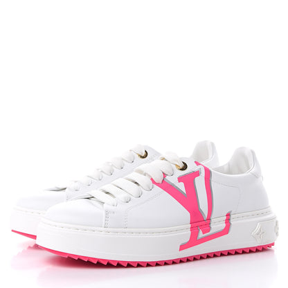 Louis Vuitton Monogram Time Out Sneakers 40 White Rose 3 of 10