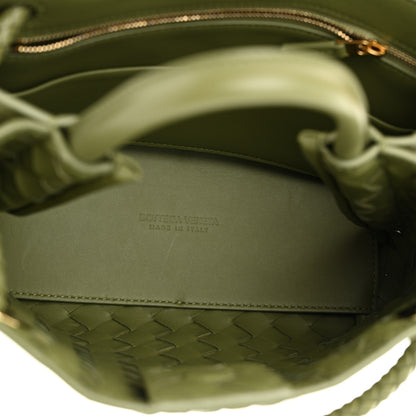Bottega Veneta Nappa Intrecciato Small Andiamo Shoulder Bag Matcha 5 of 9