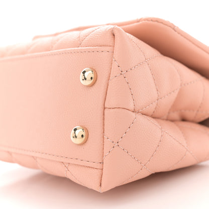 Chanel Caviar Quilted Extra Mini Coco Handle Flap Light Pink 10 of 10