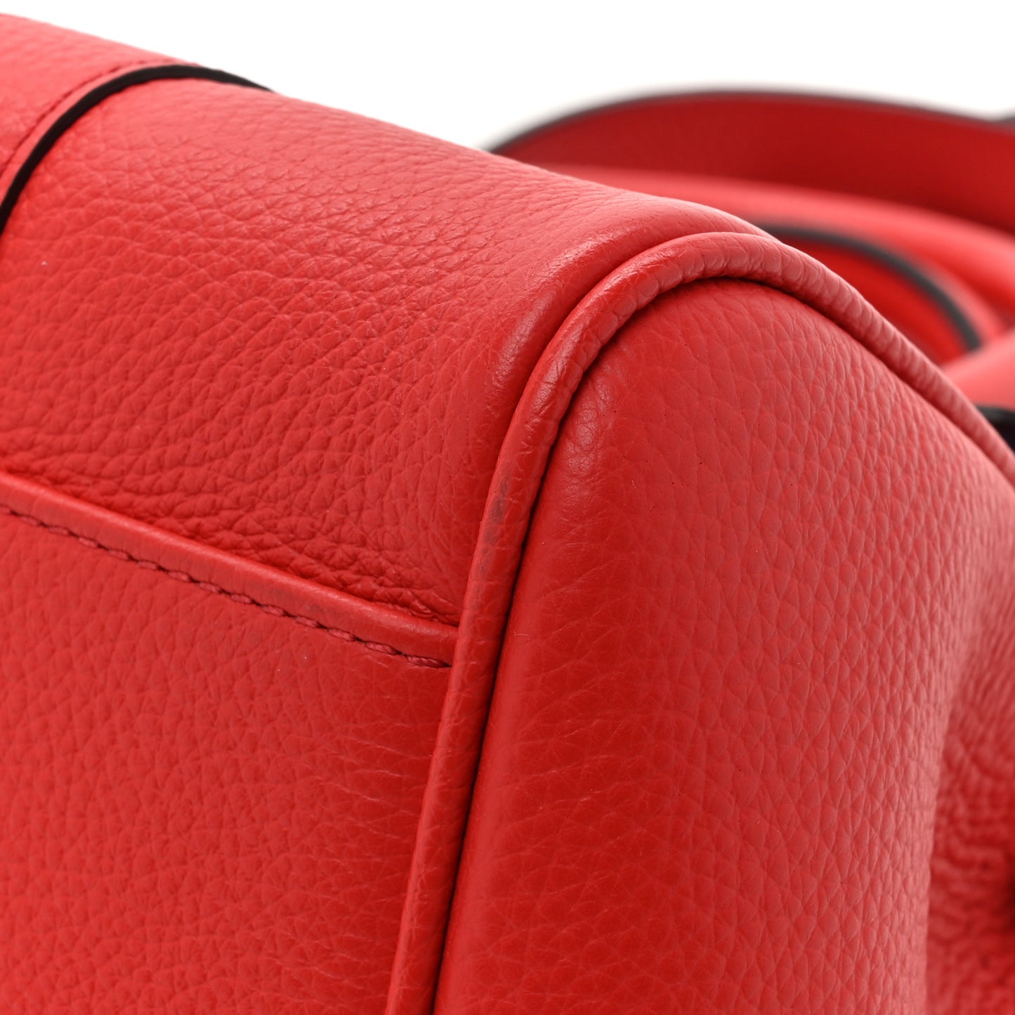 Classic Grain Small Bayswater Satchel Scarlet Red