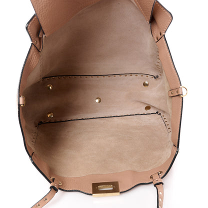Valentino Garavani Pebbled Calfskin Medium Rockstud Tote Skin Sorbet 5 of 12