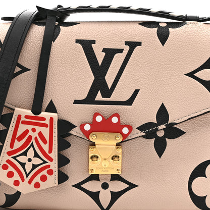 Louis Vuitton Empreinte Monogram Giant Crafty Pochette Metis Creme Black 8 of 10