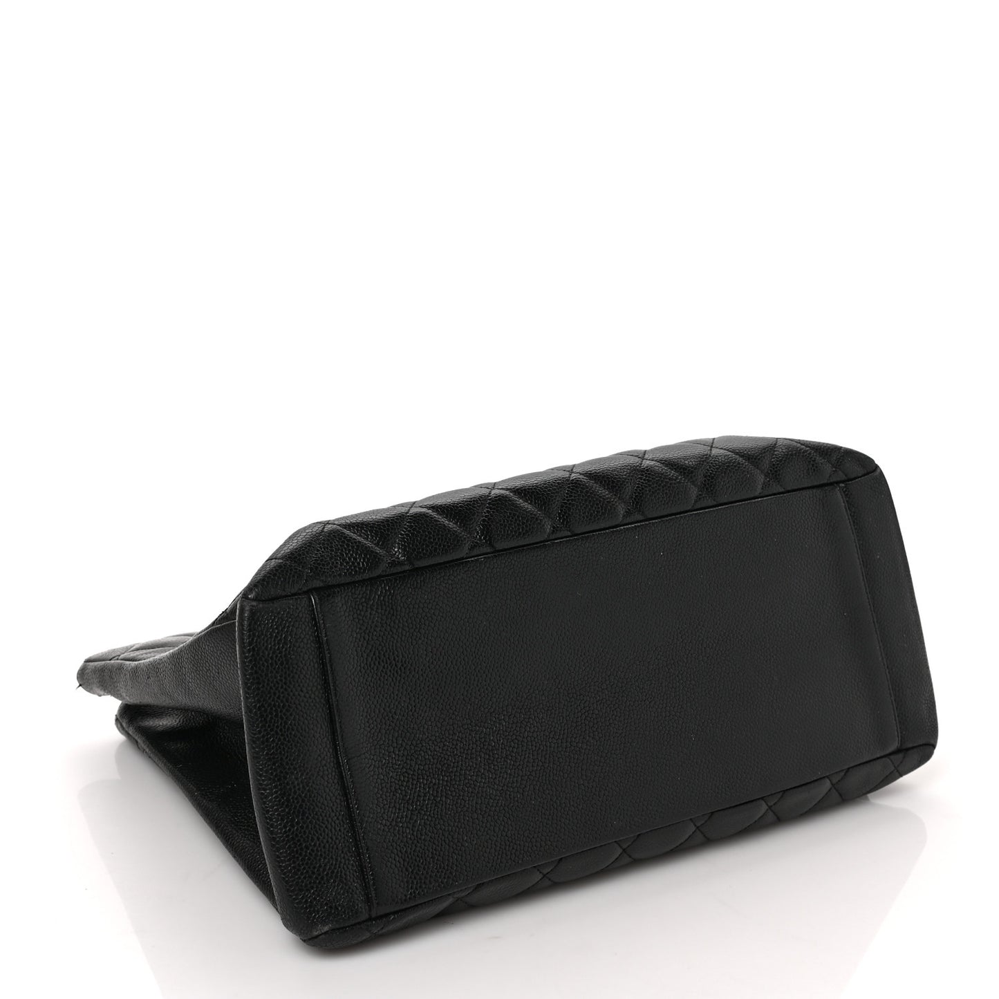 Caviar Quilted Grand Shopping Tote GST Black