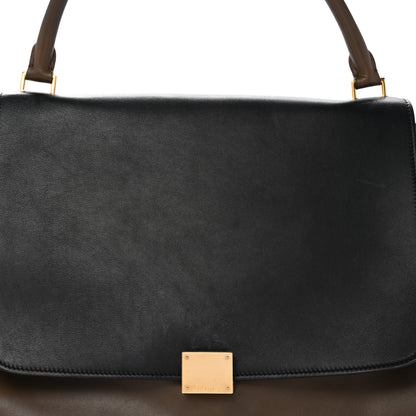 Celine Calfskin Suede Tri-color Large Trapeze Olive 8 of 16