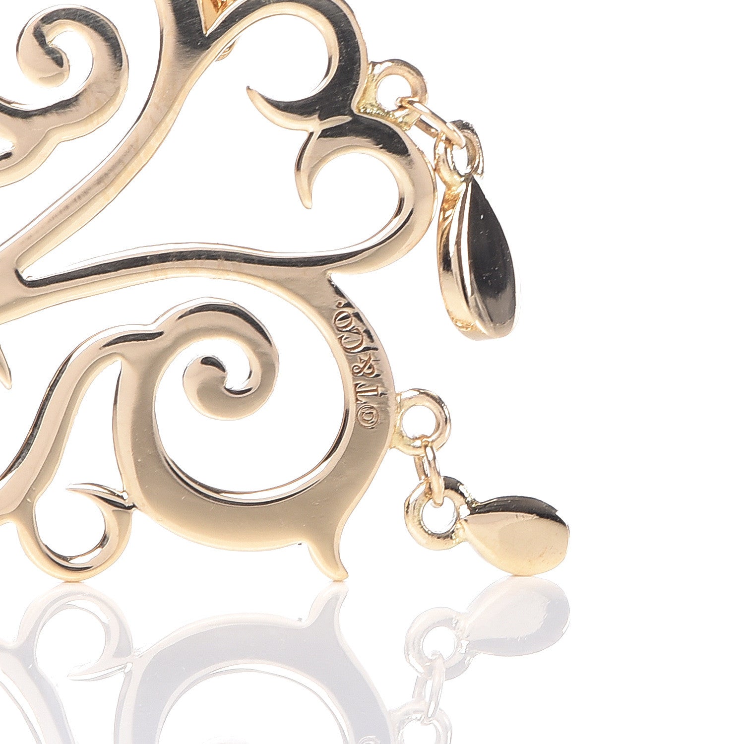 Tiffany 18K Yellow Gold Enchant Chandelier Earrings 4 of 5