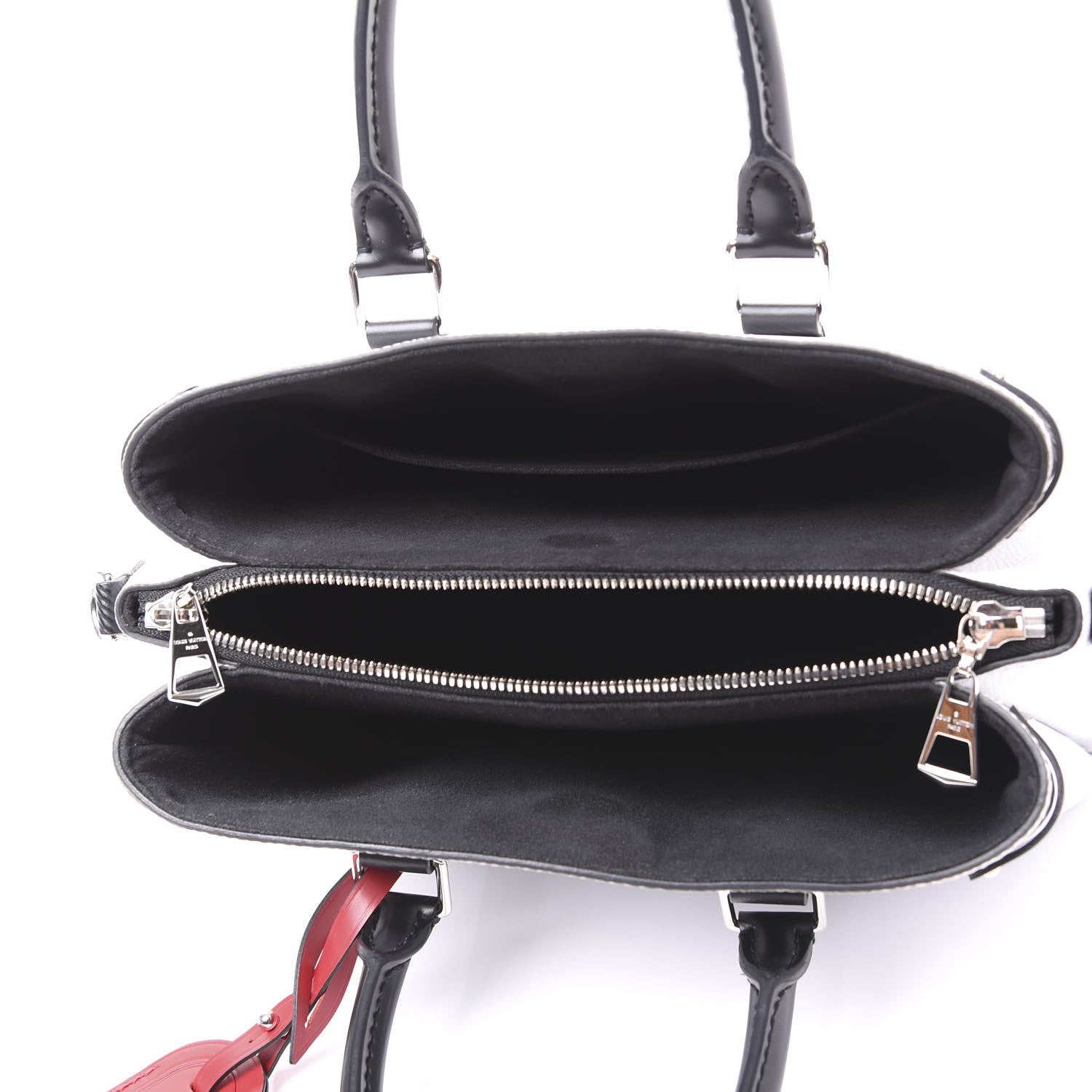Louis Vuitton Epi Soufflot BB Optic White Black Scarlet 4 of 11