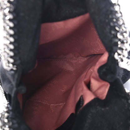 Stella McCartney Shaggy Deer Mini Falabella Fold Over Tote Black 4 of 8
