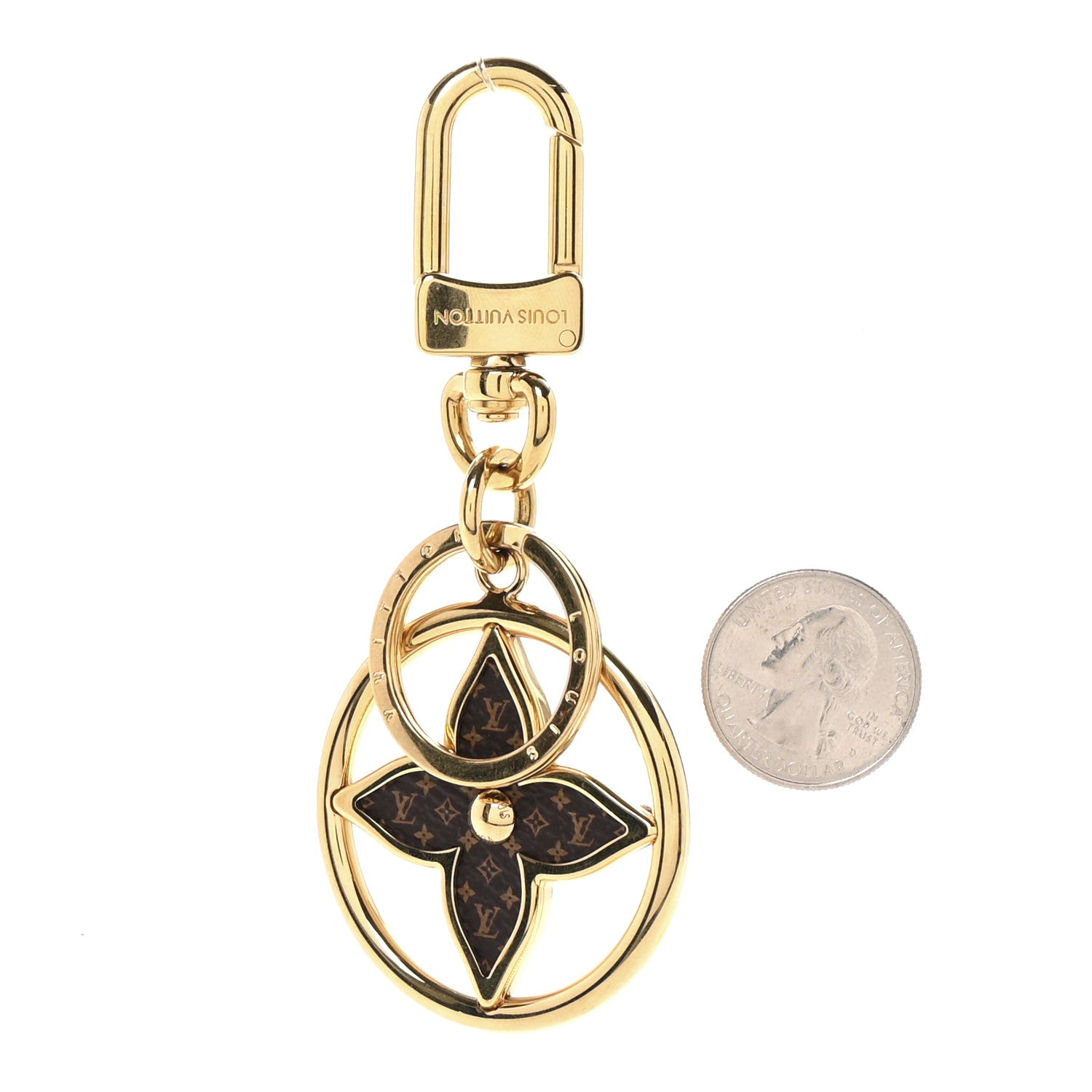Louis Vuitton Monogram Puzzle Flower Bag Charm Key Holder 2 of 4