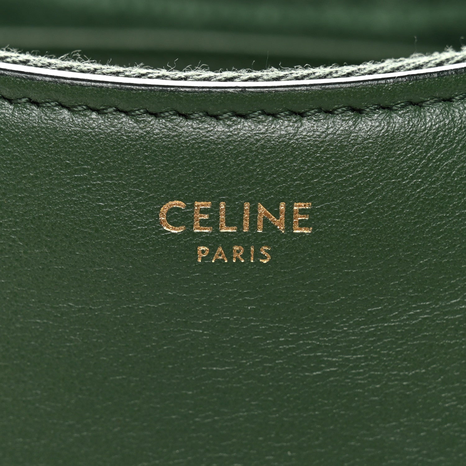 Celine Smooth Calfskin Medium Strap Ava Shoulder Bag Green 7 of 11