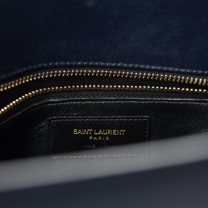 Saint Laurent Calfskin Small Sac De Jour Navy 8 of 10