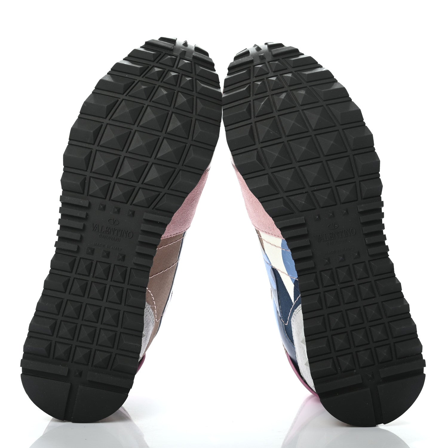 Valentino Garavani Nappa Suede Camouflage Womens Rockrunner Sneakers 36 Multicolor 5 of 7