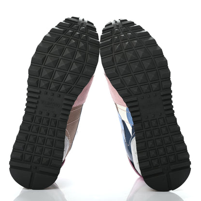 Valentino Garavani Nappa Suede Camouflage Womens Rockrunner Sneakers 36 Multicolor 5 of 7