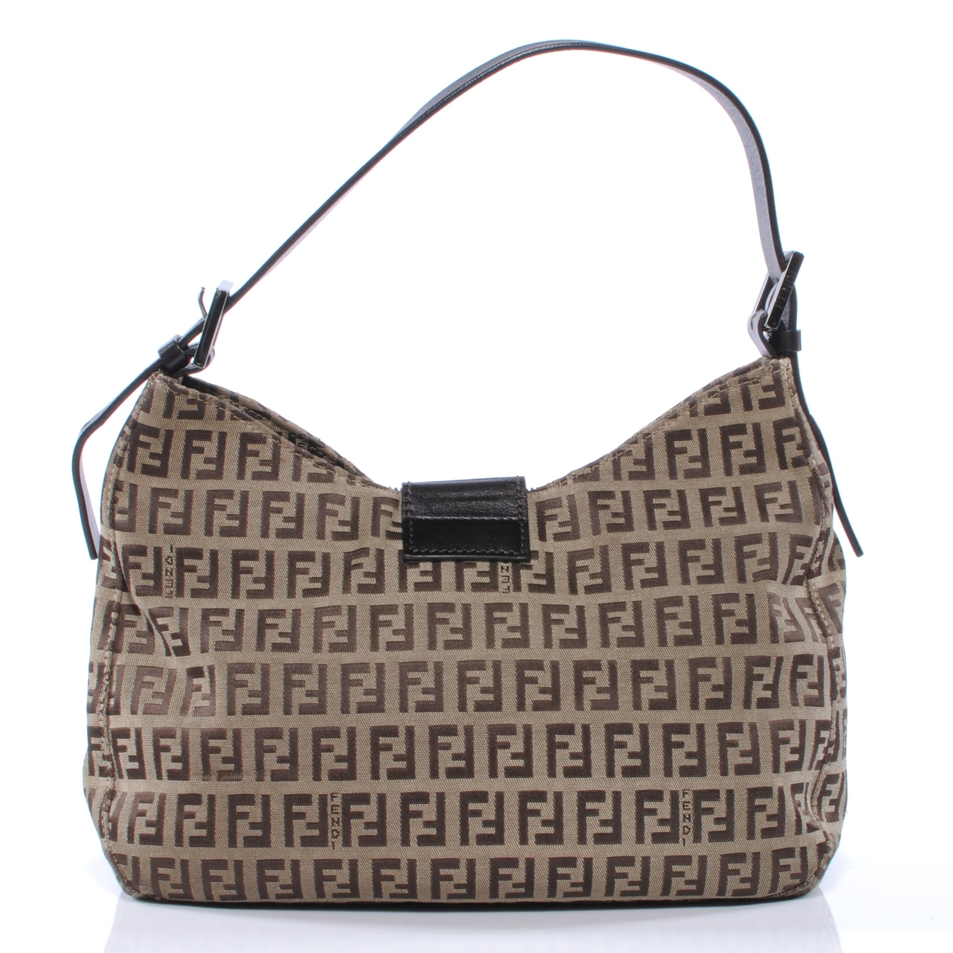 Fendi Zucchino Small Hobo Tobacco 3 of 10