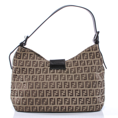 Fendi Zucchino Small Hobo Tobacco 3 of 10
