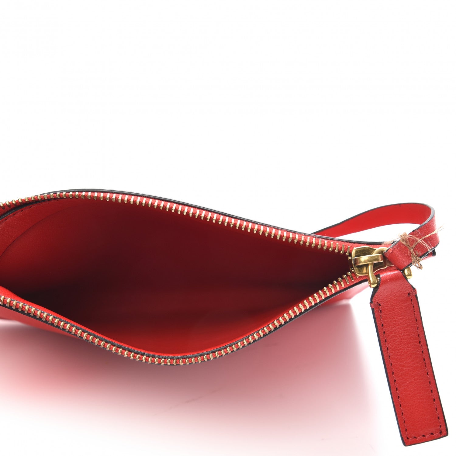 Valentino Garavani Vitello Rockstud Zip Pouch Red 5 of 7