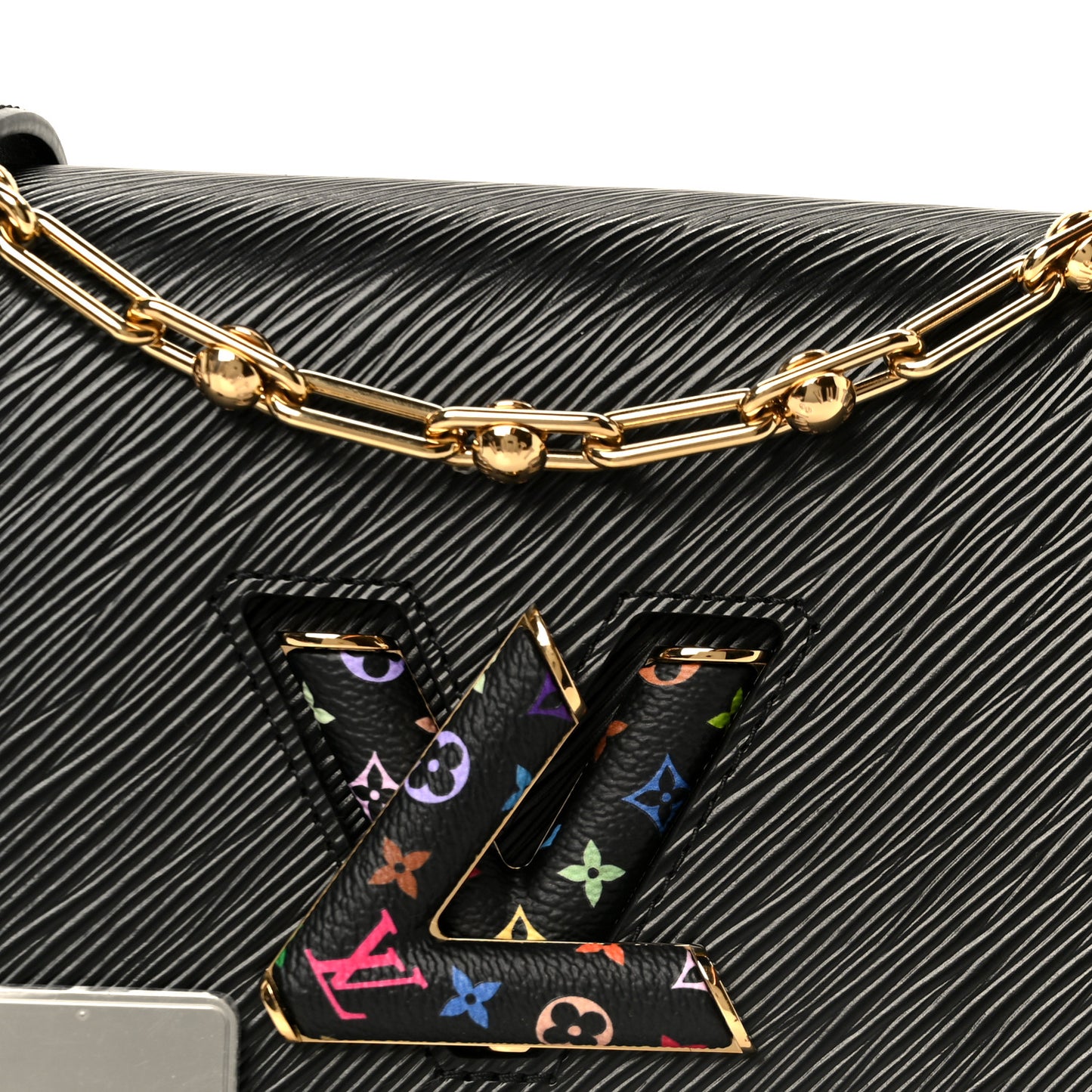 LV X TM Epi Twist MM Slim Shoulder Bag Black