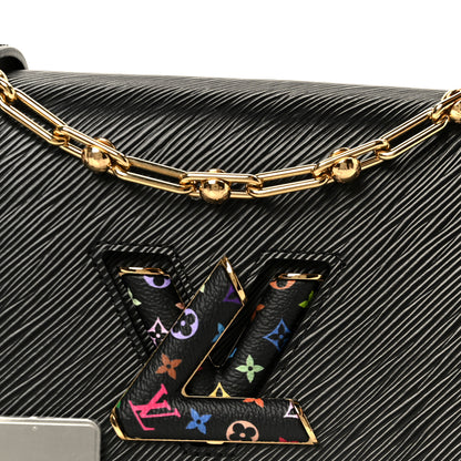 Louis Vuitton LV X TM Epi Twist MM Slim Shoulder Bag Black 8 of 10