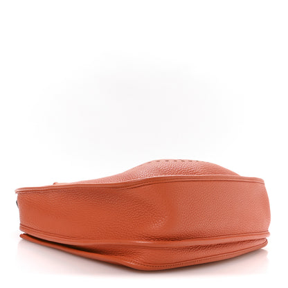 Hermes Taurillon Clemence Evelyne III GM Orange 4 of 10