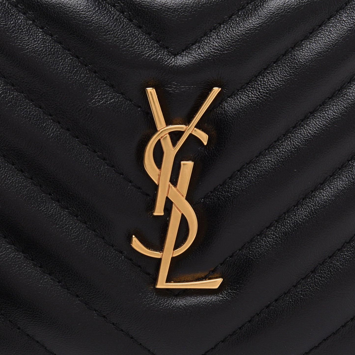 Calfskin Matelasse Monogram Lou Belt Bag Black