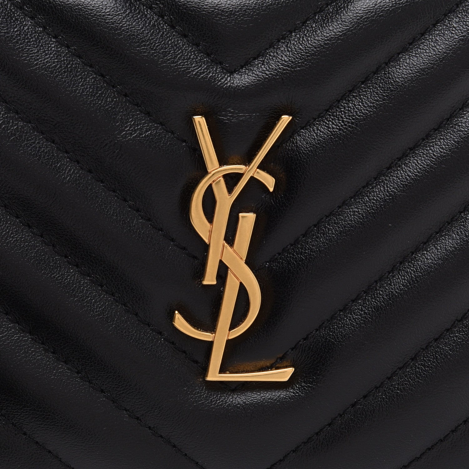 Saint Laurent Calfskin Matelasse Monogram Lou Belt Bag Black 8 of 12